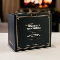 Boîte-cadeau de calendrier de l'avent de cosmétiques dans l'emballage de boutique de compte à rebours de Noël d'impression de couleur bronzante pour bougie et portefeuille
