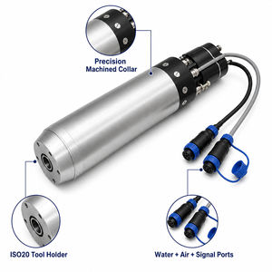 Motor de Husillo Eléctrico ATC Refrigerado por Agua GDL80-20-40Z de 4.0 kW, 30000 <span class=keywords><strong>RPM</strong></span>, 40000 <span class=keywords><strong>RPM</strong></span>, ISO20 para Trabajos en Metal - Product Image 3