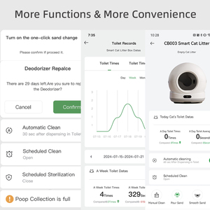 กระบะทรายแมวอัจฉริยะควบคุมผ่านแอป Tuya ของแท้จากโรงงาน พร้อมระบบทำความสะอาดอัตโนมัติ กำจัดกลิ่นได้ - Product Image 6