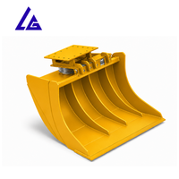 Bucket Putar Hidrolik Profesional Tahan Lama untuk Penggalian dan Perataan, Bucket Grading Berputar untuk Penghalusan Excavator