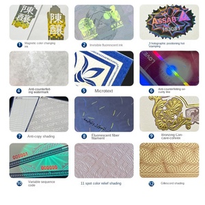 工厂最新款毕业证书定制防伪检测报告水印纸安全线纸 - Product Image 4