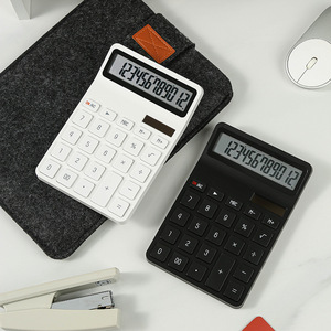 JY-2256 Calculator White Black Battery Powered Office Accounting Calculator With Logo Printing For Business Gifts - Product Image 1