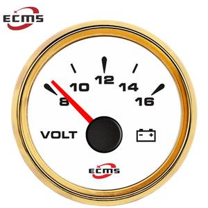 Nouveau voltmètre universel ECMS à rétroéclairage multiple 52 mm pour voiture et <span class=keywords><strong>bateau</strong></span>, <span class=keywords><strong>jauge</strong></span> 8-16 V, moteur diesel <span class=keywords><strong>essence</strong></span>, générateur de tension - Product Image 2