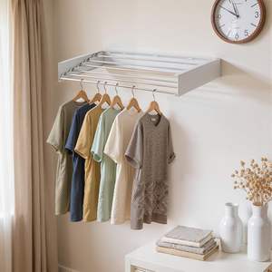 Toallero de Baño Metálico Ajustable y Desmontable, Tipo de Pie, Plegable y con Diseño Funcional para Secar Ropa y Toallas - Product Image 3