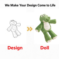 Peluche réaliste de crocodile moelleux, adorable jouet reptile pour décoration de table et de maison, cadeau d'anniversaire, logo personnalisé disponible en gros
