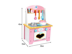 Puzzle per bambini giochi in legno casa giocattoli per <span class=keywords><strong>la</strong></span> casa cuoco cibi colorati amore giocattoli da <span class=keywords><strong>cucina</strong></span> Set tavolo da pranzo giocattoli da tavola per bambini - Product Image 2
