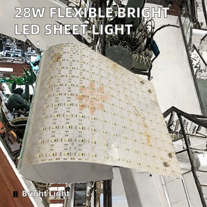 แผ่นไฟ LED Backlight แบบยืดหยุ่น <span class=keywords><strong>Manwah</strong></span> MW-FS242 28W ความสว่างสูง SMD2835 24V สีเดียว ตัดได้ Ra90 รับประกัน 3 ปี - Product Image 2