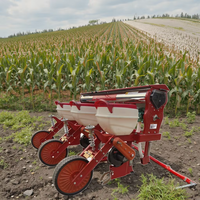 Semoir de maïs à haute efficacité pour tracteur à pied Semoir de maïs à 3 rangées avec engrais à vendre