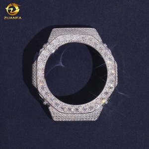 Design Offre Spéciale Tendance GA2100 Montres Cas 925 Argent Moissanite Pass Diamant Test Buss Down <span class=keywords><strong>Montre</strong></span> Lunette - Product Image 1