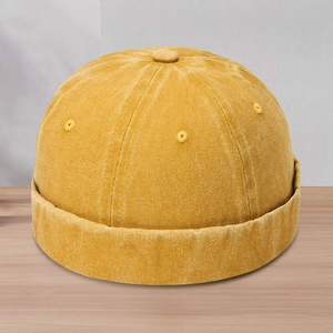Gorro Retro AZOV con Efecto Desgastado, sin Visera, con Logo Personalizado, Estilo Hip Hop, Gorro Chino <span class=keywords><strong>Yupi</strong></span> - Product Image 3