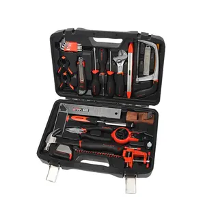 FIXMAN Kit d'outils de travail du bois, mallette robuste pliante, ensemble d'outils de menuisier Portable 63 pièces