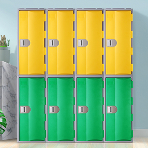 Factory Priced Durable HDPE Plastic Gym Locker Cabinet with Electronic <b>Lock</b> Easy Assembly School <b>Smart</b> Locker - Product Image 4