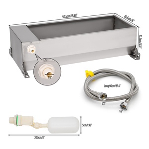 <span class=keywords><strong>Abreuvoir</strong></span> automatique pour volailles, bétail et chevaux en acier inoxydable, 50,5 cm * 20,5 cm - Product Image 6