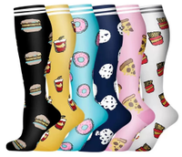 Chaussettes de sport personnalisées, chaussettes de compression hautes jusqu'au genou, chaussettes respirantes pour un usage quotidien, chaussettes de compression pour la course à pied