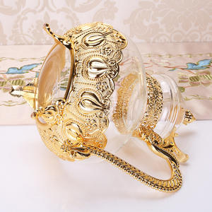 The Teapot Manual Little Teapot Cordless <b>Hip</b> Flask Glass Metal Pot of Coffee Pot of Cold <b>Water</b> <b>Bottle</b> Wine Kettle Arts and Craft - Product Image 3