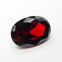 Pierres précieuses de Wuzhou, grenat de forme ovale, pierre CZ, zircone cubique
