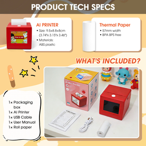 HZTZ 1806 Wireless Children's Mini AI <strong>Sticker</strong> Box <strong>Printer</strong> 58mm <strong>Paper</strong> 203dpi 1200mAh Battery SDK Supported in Stock - Product Image 4
