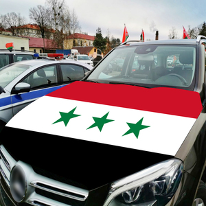 Drapeau <span class=keywords><strong>de</strong></span> couverture <span class=keywords><strong>de</strong></span> capot <span class=keywords><strong>de</strong></span> voiture en tissu polyester national Vente directe d'usine Drapeau <span class=keywords><strong>de</strong></span> couverture <span class=keywords><strong>de</strong></span> moteur <span class=keywords><strong>de</strong></span> la Syrie - Product Image 6