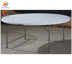 Mesa Plegable Redonda de Plástico para Banquetes, Bodas al Aire Libre y Comedor - Product Image 5