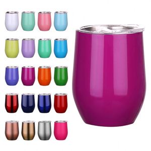 Vaso Térmico Mini de 12oz para Bebidas, de Acero Inoxidable, Doble Pared, sin Tallo, con Tapa, en Oferta - Product Image 1