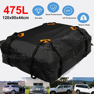 Bolsa de Carga Impermeable para Techo de Auto, 120x90x44cm, Portaequipajes, Bolsa de Almacenamiento Negra, para Viajes, SUV, Camioneta - Product Image 2