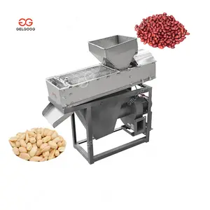 High Efficiency Gas Dry Groundnut Roaster And Peeler Price Peanut Skin Peeling Machine