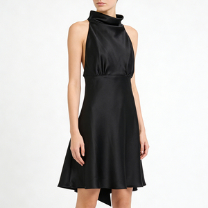 Casual Girls <strong>Dresses</strong> Prom Sexy Backless Halter Neck Satin Mini <strong>Dress</strong> 2026 New Style Elegant for Party &amp; Daily Wear - Product Image 3