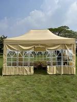 Tente pliante automatique Tengqing robuste 3x3 m type étendu, idéale pour événements extérieurs, impression de logo, usage commercial
