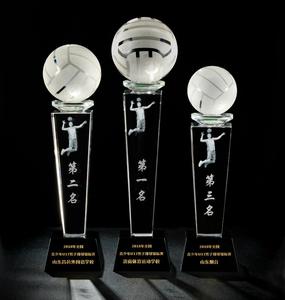 Trofeo deportivo de cristal personalizado de puente pequeño al por mayor, medalla y placa deportiva de cristal de diseño personalizado - Product Image 3