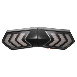 Đèn LED an toàn không dây cho mũ bảo hiểm xe máy DC12V màu đen chất liệu ABS, tích hợp xi nhan, đèn phanh, có cổng sạc USB - Product Image 3