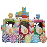 La glissière gonflable de bonbons de haute qualité peut être personnalisée Château gonflable commercial pour entreprise de location CANDY CASTLE
