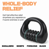 Masseur à rouleaux électrique portable OEM multi-balles à rotation automatique, alimenté par USB, pour la récupération musculaire des tissus profonds sur une grande surface, vente en gros