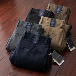 Wholesale New Leisure Multicolor 100% Cotton Canvas Breathable <strong>Summer</strong> Luxury Fashion High Quality Loose Plus Size <strong>Men's</strong> <strong>Trousers</strong> - Product Image 1