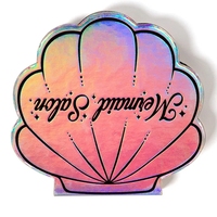 Palette de fards à paupières individuels haut de gamme avec logo personnalisé, étanche, holographique, emballage avec fermeture magnétique et doublure en éponge