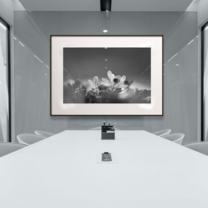 Paisaje blanco y negro pared arte decoración del hogar enmarcado Mix Media ilustraciones lienzo impreso Proyecto Blanco MAT <span class=keywords><strong>pinturas</strong></span> - Product Image 1