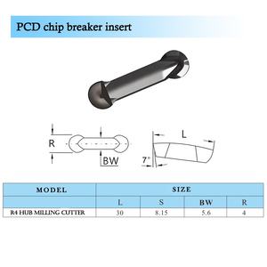 Migliore qualità PCD CHIP BREAKER inserto produttore vendita diretta Spot all'ingrosso DCGW WNGA CNGA R4 mozzo fresatrice - Product Image 2