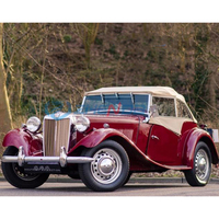 Auto Deportivo Eléctrico Rojo Convertible, Estándar de Exportación, Auto Clásico Vintage, Color y Tamaño Personalizables