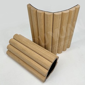 Panneaux muraux en bois rainurés 3D flexibles modernes OUYUAN avec design de modèle 3D, écologiques et insonorisants pour les hôtels et les appartements - Product Image 4