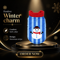 Manteau de Noël pour animaux de compagnie, pull rayé pour chien, veste pour chiot, pour petits chiens et chats