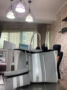 2025 Zomer Strandtas Dames Handtassen Reistas Lichte En Zachte Stof Grote Capaciteit Neopreen Tas Draagtas Drop Shipping - Product Image 5