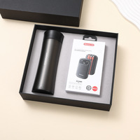 Ensemble de cadeaux d'affaires de luxe personnalisé tasse isolée et banque d'alimentation avec boîte cadeau intelligente pour bureau ou promotion client entreprise