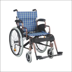 Fauteuil roulant manuel portatif léger Offres Spéciales pliable pour les soins à domicile thérapie de rééducation de voyage déambulateur - Product Image 1