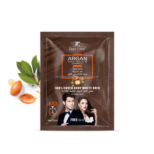 Private Label marrone tinture per capelli Shampoo bustina OEM & ODM estratti di <span class=keywords><strong>erbe</strong></span> naturali colorante colore dei capelli prodotto - Product Image 2