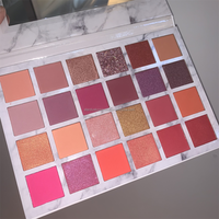 Palette d'ombres à paupières Nude de votre propre marque, maquillage végétalien à haute teneur en pigments, Palette d'ombres à paupières toutes mates de 30 couleurs, marque privée