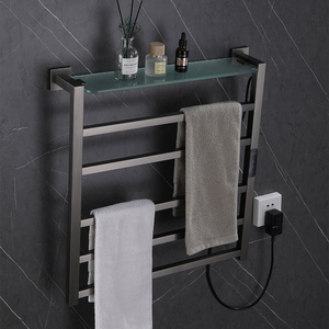 Produits populaires 220V électrique affichage mural Rechargeable <span class=keywords><strong>serviette</strong></span> chauffage porte-serviettes en acier moderne pour la maison - Product Image 4