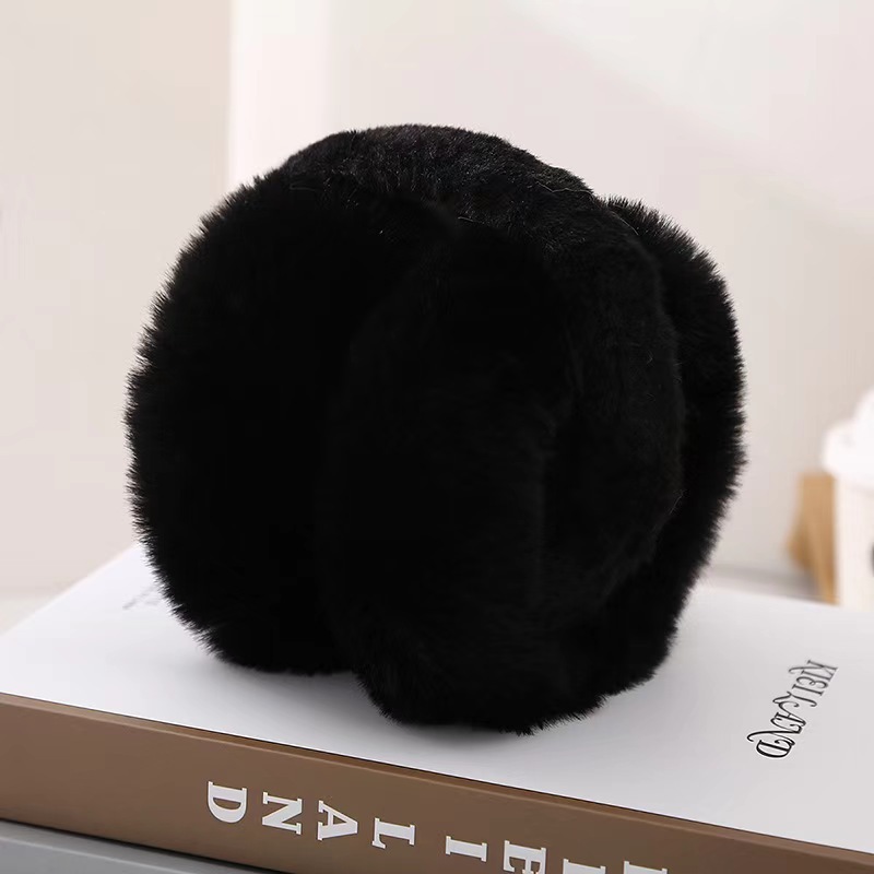 Tige pliable en peluche - Noir - Diamètre 15 cm