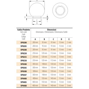 Lampe de jardin LED encastrée en plastique Apolux Outdoor Sphere Light 300mm, douille E27, IP44, VELAMP SPH305 - Product Image 3