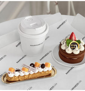 Vaso de Papel de 10 oz con Diseño de Logotipo Texturizado, Vaso de Café de Papel Biodegradable de Doble Pared, Vasos Impresos con Lámina Dorada - Product Image 6