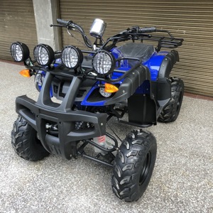 <span class=keywords><strong>Quad</strong></span> tout-terrain bleu-noir 4 roues, 4 temps, avec design multi-phares pour la conduite nocturne, 200cc - Product Image 2