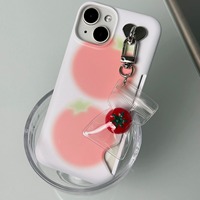 Gepakte Tomaten Verse Zomertomaat Telefoonhanger Fruitvormige Sleutelhanger Geknoopte Kraaltjes Marien Organisme Patroon Koreaans Instagram